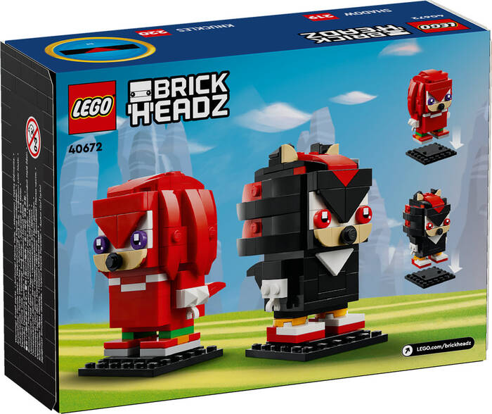 لگو BrickHeadz Sonic: Knuckles and Shadow کد 40672