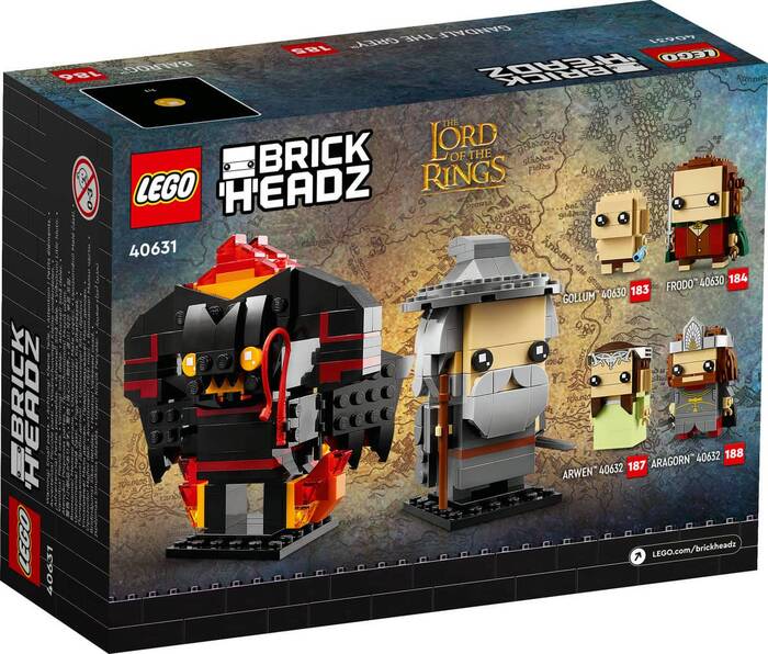 لگو BrickHeadz Gandalf the Grey and Balrog کد 40631