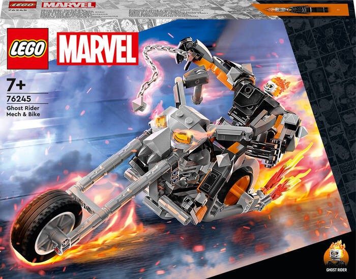 لگو Marvel Ghost Rider Mech and Motorcycle کد 76245