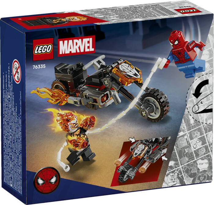 لگو Marvel Spider-Man vs. Ghost Rider’s Motorcycle کد 76335