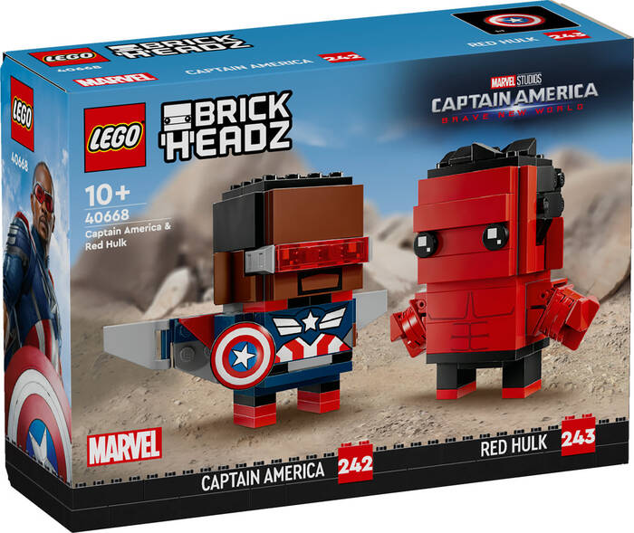 لگو Marvel Captain America and Red Hulk Figures کد 40668