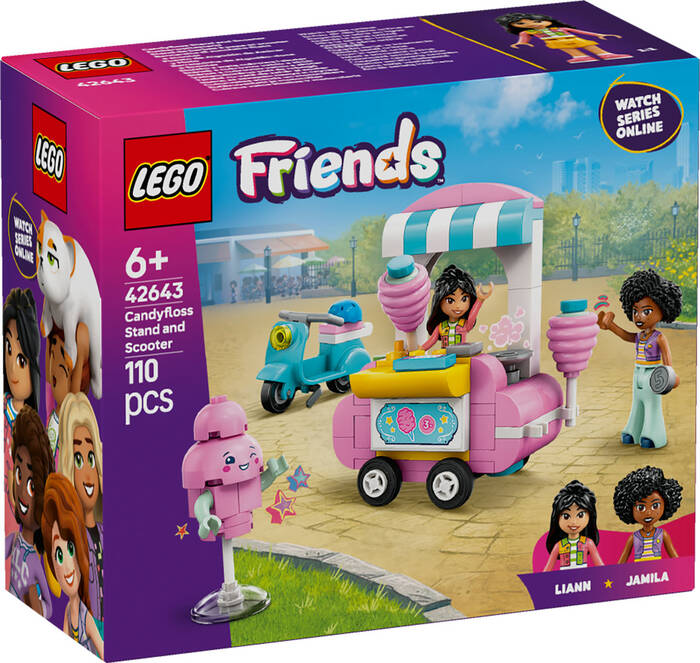 لگو Friends Cotton Candy Stand and Scooter کد 42643
