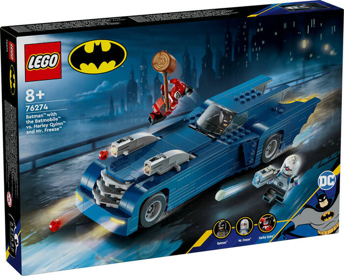 لگو DC Batmobile with Batman vs. Harley Quinn and Mr. Freeze کد 76274
