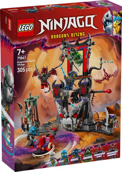 لگو NINJAGO Dragon Storm Village کد 71841