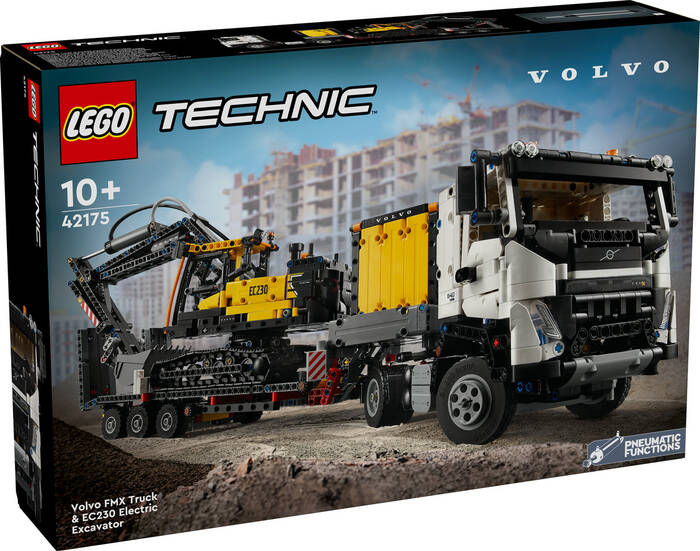لگو Technic Volvo FMX Truck and EC230 Electric Excavator کد 42175