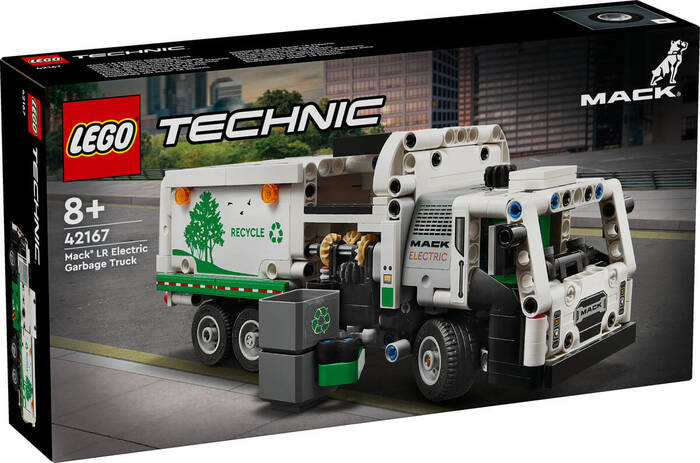 لگو Technic Mack LR Electric Garbage Truck کد 42167
