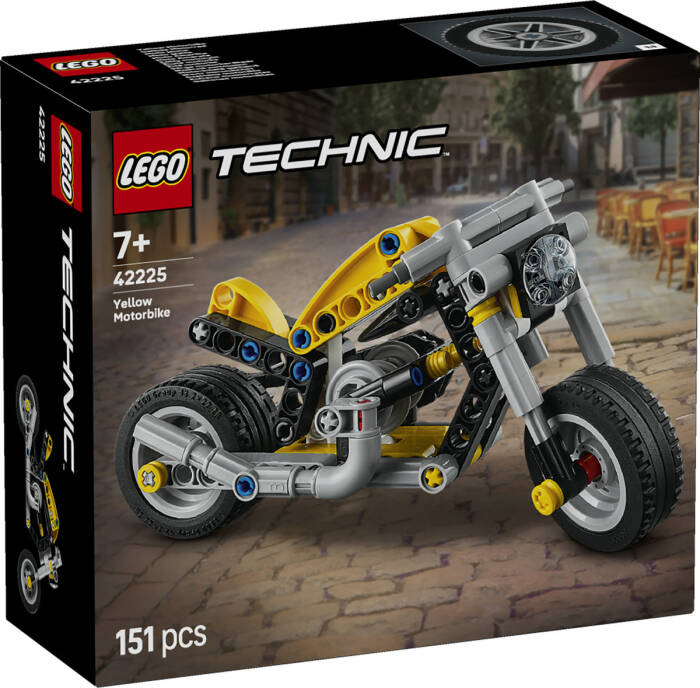 لگو Technic Yellow Motorcycle کد 42225