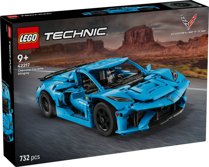 لگو Technic Chevrolet Corvette Stingray Blue کد 42217