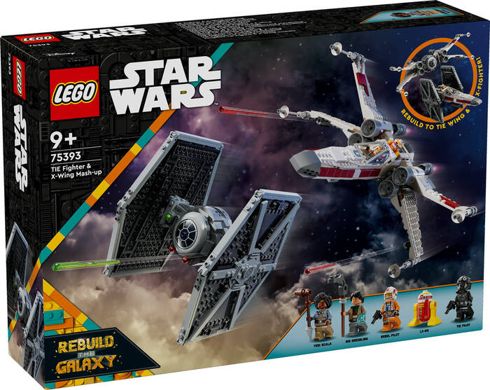 لگو Star Wars TIE Fighter & X-Wing Mashup Set کد 75393