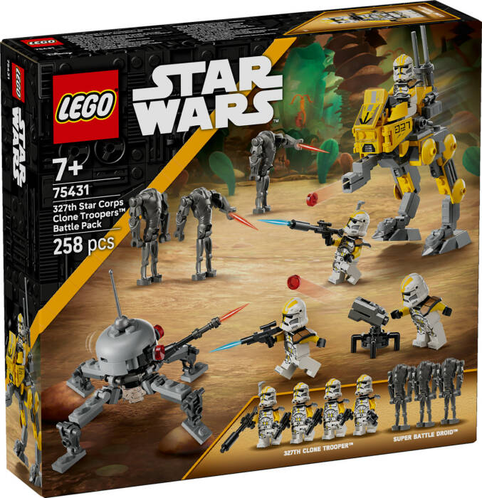 لگو Star Wars 327th Star Corps Clone Trooper Battle Pack کد 75431