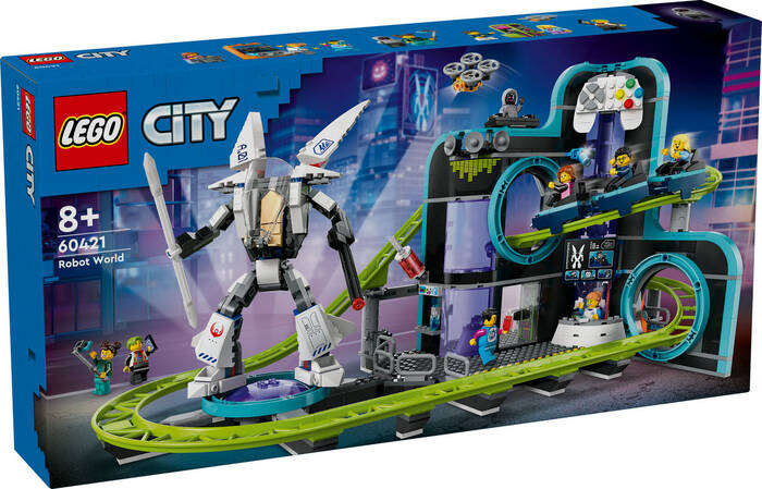 لگو City Robot World Roller Coaster Park کد 60421