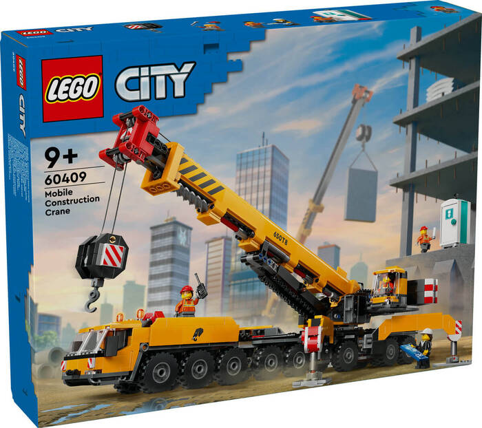 لگو City Yellow Mobile Construction Crane کد 60409