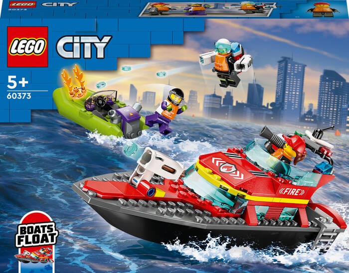 لگو City Fire Rescue Boat کد 60373