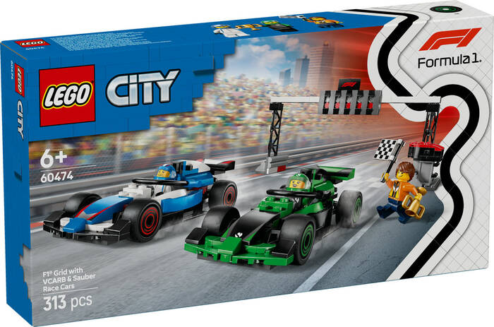 لگو City F1 Grid with VCARB and Sauber Race Cars کد 60474