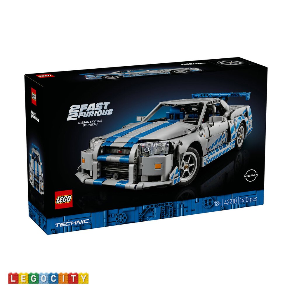 لگو Technic Fast & Furious Nissan Skyline GT-R (R34) Car کد 42210