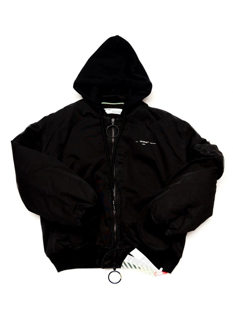 Vintage Hooded Utility Bomber Jacket