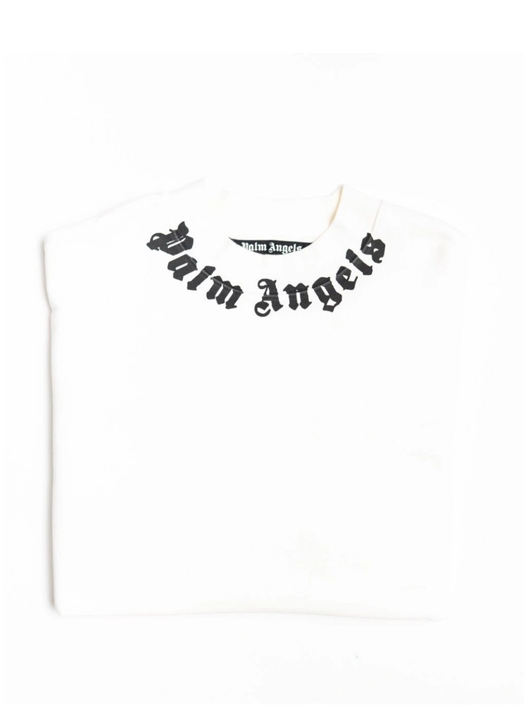 Neck Logo Sweatshirt white