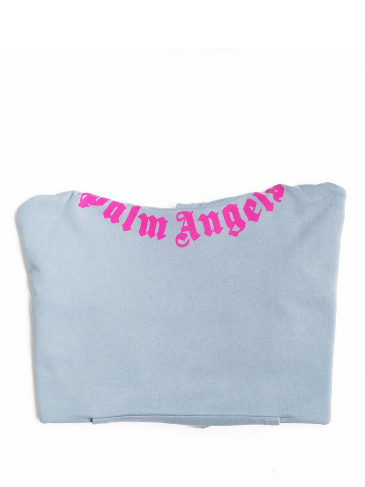 Neck Logo Hoodie Gray
