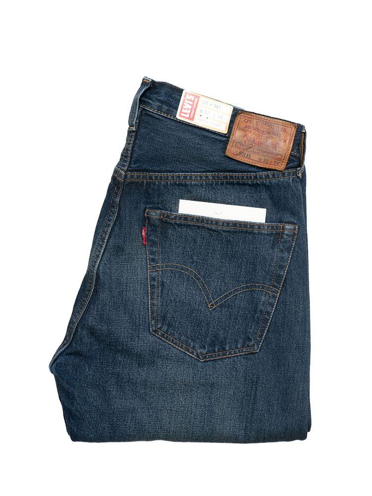 501 LVC Washed Drak Blue Jeans