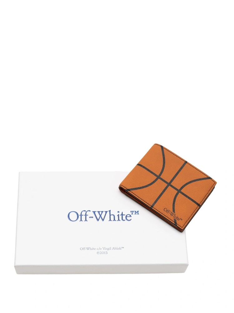 TEXTURED LEATHER BASKETBALL WALLET