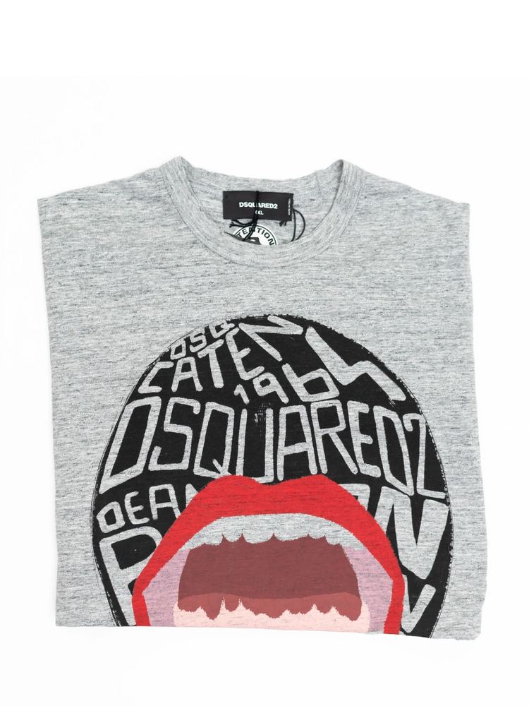 Graffiti Face T-Shirt Grey