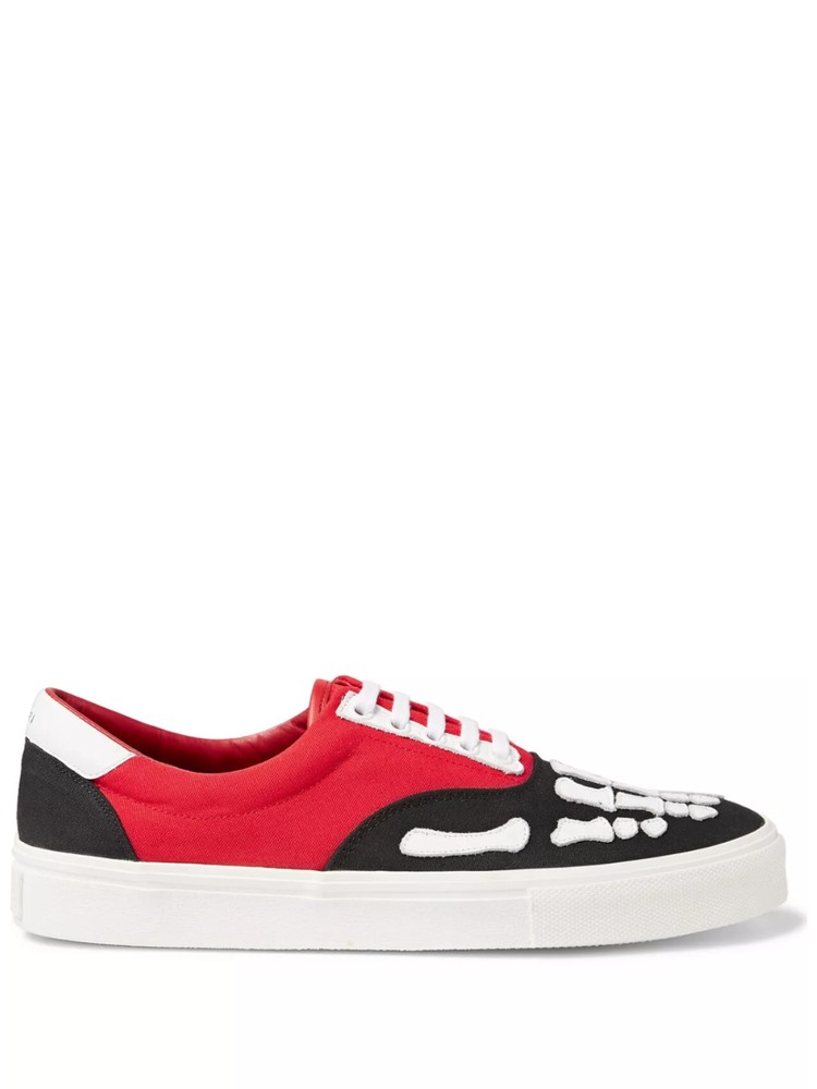 Skel Toe Lace Up Black Red