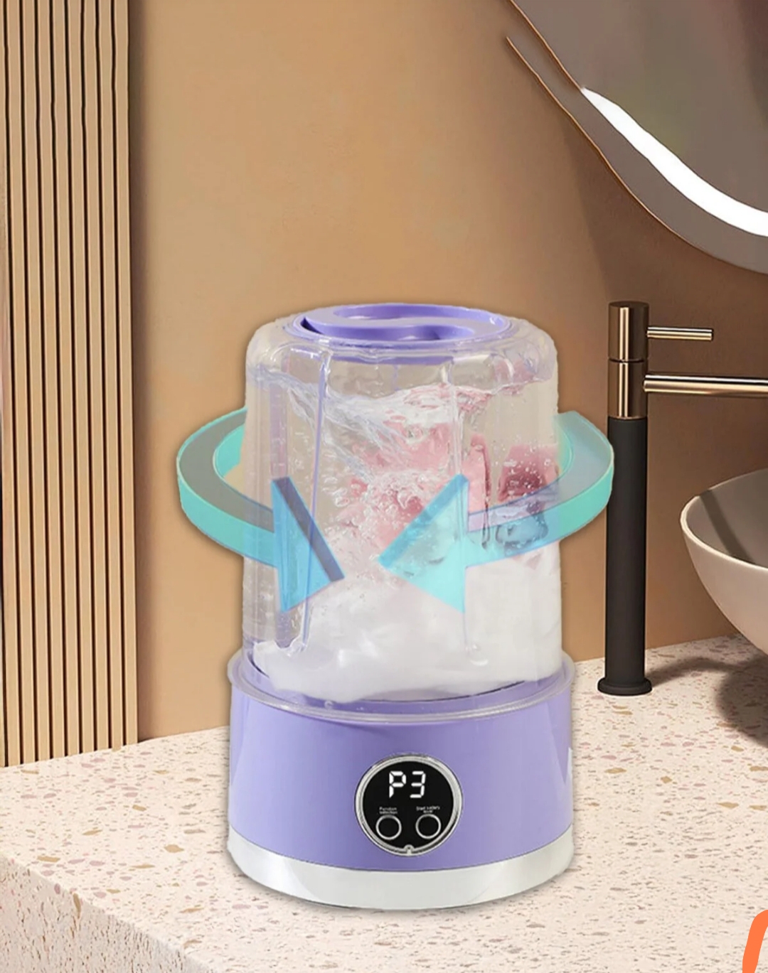 ROBO ماشین لباسشویی شارژی و قابل حمل