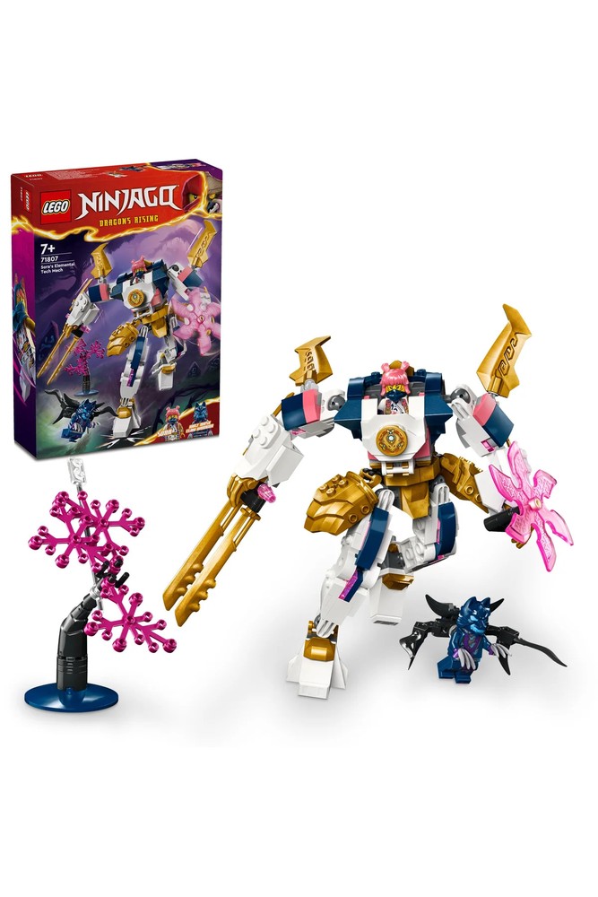 ® NINJAGO® Sora’s Tech Element Robot 71807 – مجموعه اسباب‌بازی‌های خلاقانه برای ساختن بیش از ۷ نفر (۲۰۹ قطعه) زنانه لگو | LEGO 71807