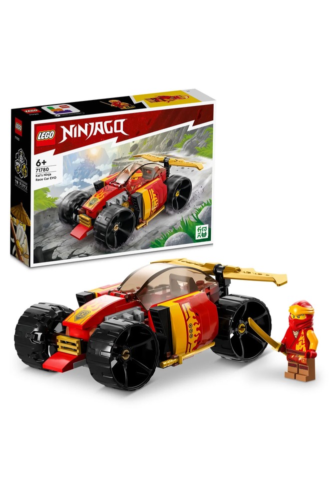® NINJAGO® Kai’s Ninja Race Car EVO 71780- مجموعه اسباب‌بازی خلاقانه ساختنی برای کودکان ۶ سال به بالا (۹۴ قطعه) زنانه لگو