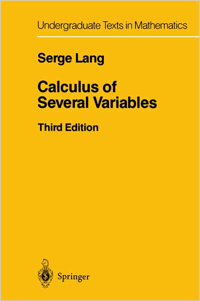 Calculus of Several Variables