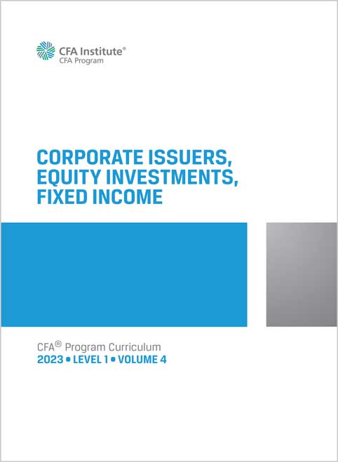 CFA Program Curriculum L1/ V4/ 2023