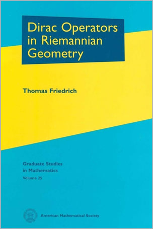 Dirac Operators in Riemannian Geometry