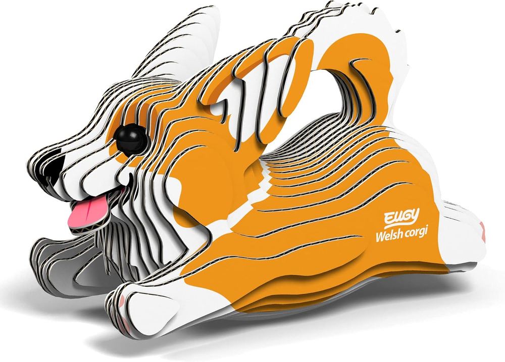 پازل سهبعدی کاغذی EUGY طرح Welsh Corgi سازگار با محیط زیست مدل 080