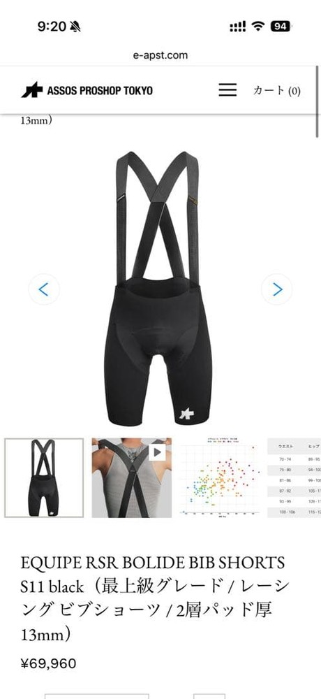ASSOS - EQUIPE RSR BOLIDE BIB SHORTS S11