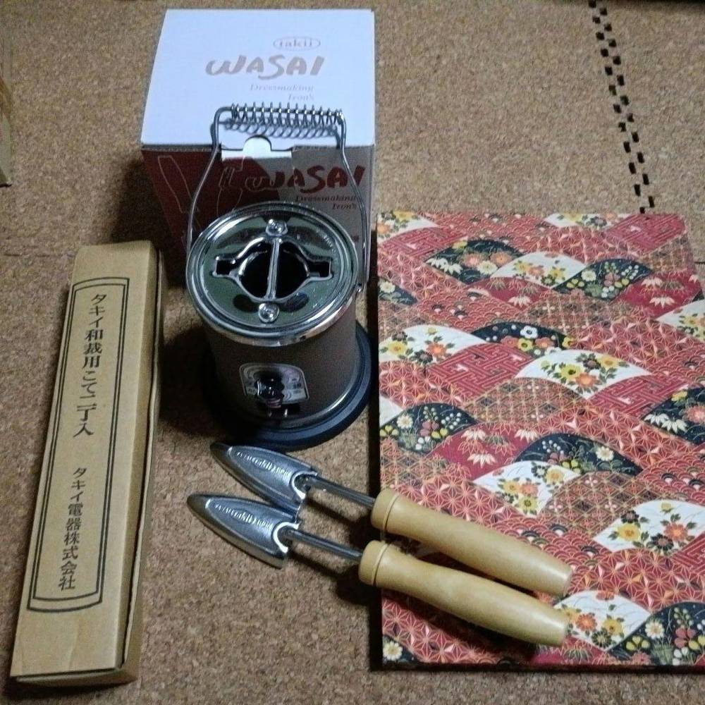 お値下【美品】タキイ和裁電化鏝、コテ、コテ台 3点書き割り