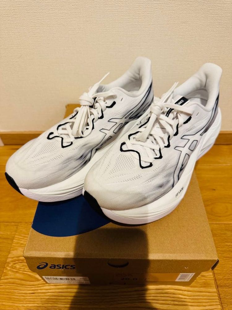 asics - 【美品】SUPERBLAST 3 26.0糎 WHITE/BLACK 箱引き舟有