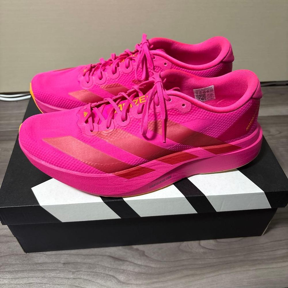 adidas - ADIZERO EVO SL さくら色 駈けっくらシューズ 28糎