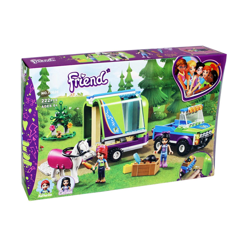 ساختنی 222 تکه فرندز مدل Mia's Horse Trailer کد 11377