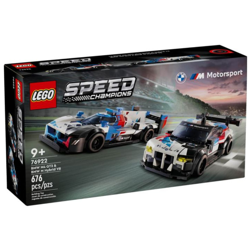 لگو 676 تکه سری اسپید مدل BMW M4 GT3 & BMW M Hybrid V8 کد 76922