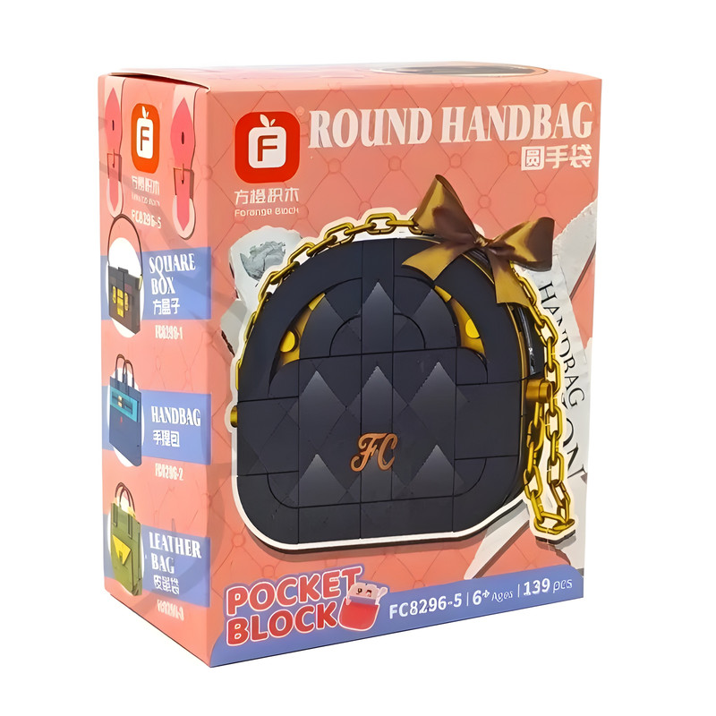 ساختنی 139 تکه فارنج مدل کیف زنانه ROUND HANDBAG کد FC 8296-5