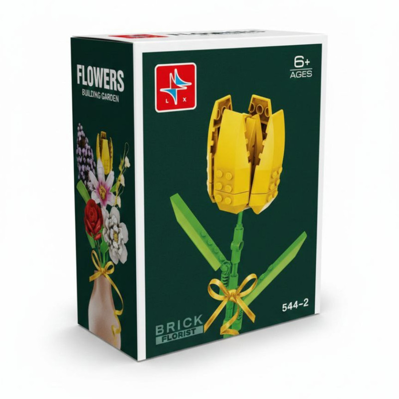 ساختنی 90 تکه ال ایکس طرح گل لاله کد 544-2