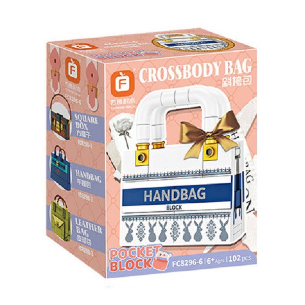 ساختنی 102 قطعه مدل اف Crossbody Bag کد 82966