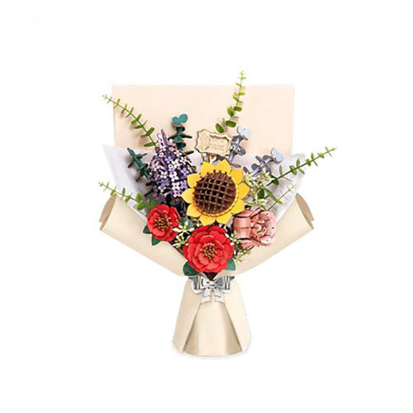 ساختنی 581 تکه مدل باکس گل Wooden Flower Bouquet