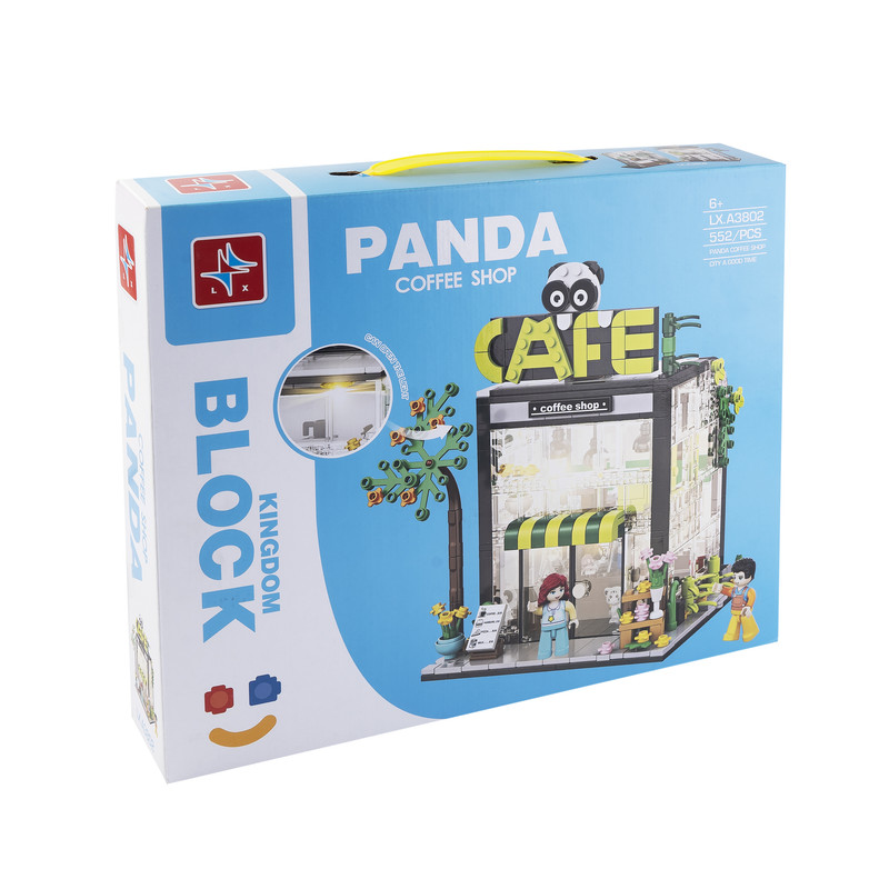 ساختنی 552 تکه ال ایکس مدل PANDA COFFEE SHOP کد 3802