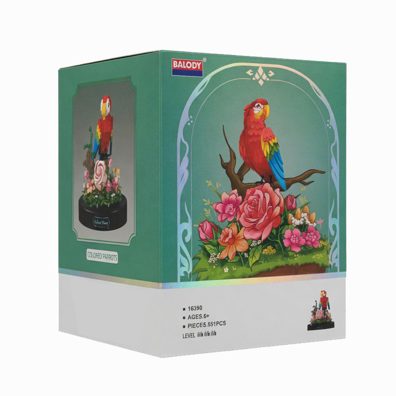 ساختنی 551 تکه بالودی مدل تراریوم مزرعه طوطی ماکائو کد 16390