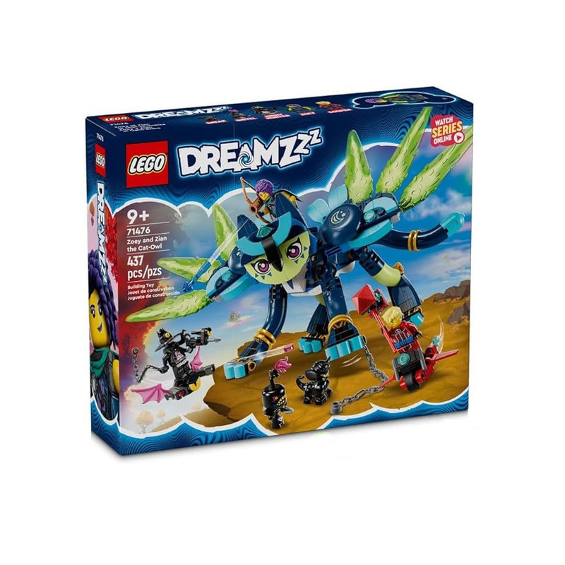 لگو 437 تکه سری DREAMZzz مدل Zoey and Zian the Cat-Owl کد 71476