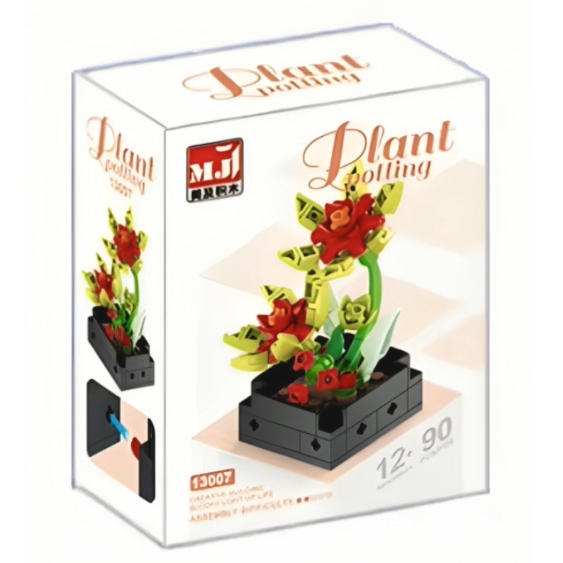 ساختنی ۹۰ تکه ام جی آی مدل گلدان مینیاتوری plant potting کد ۱۳۰۰۷
