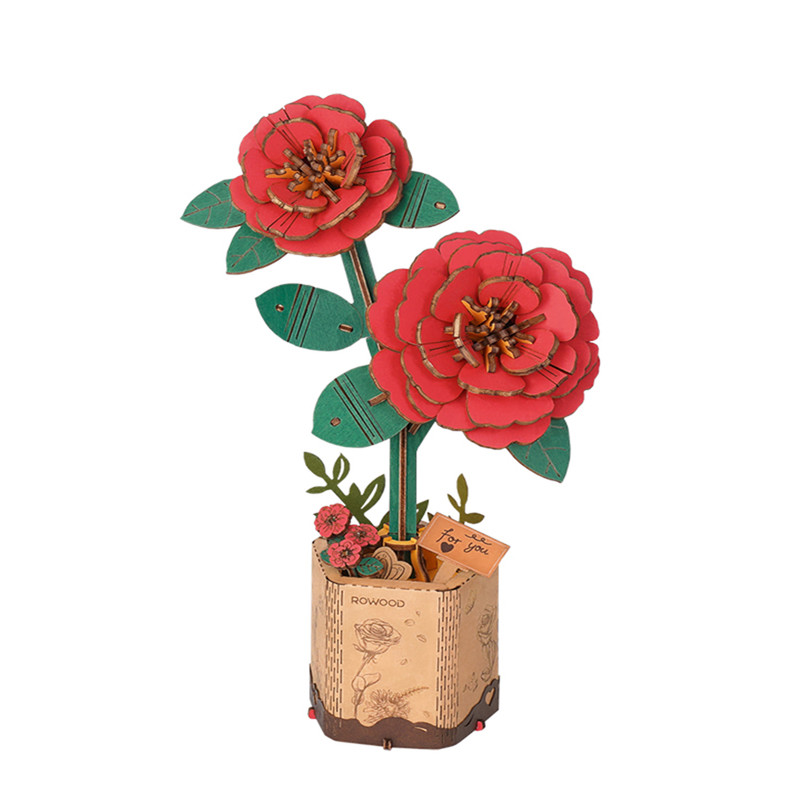 ساختنی 113 تکه مدل گل Red Camellia