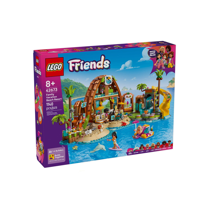 لگو 1140 تکه سری Friends مدل Family Vacation Beach Resort کد 42673