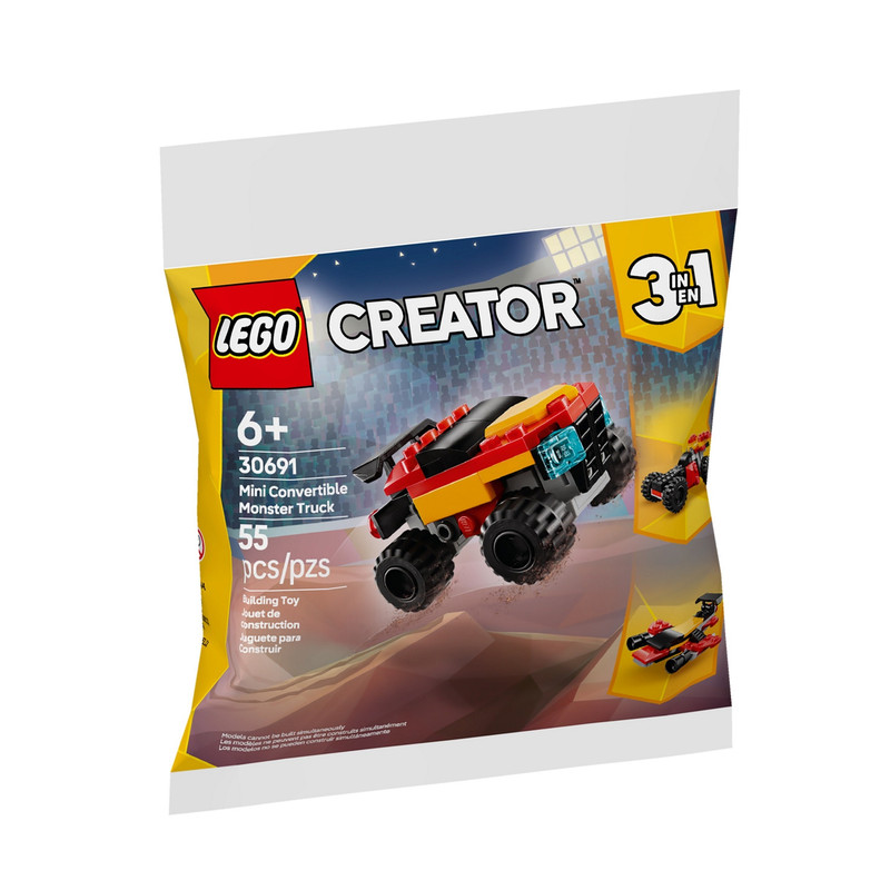 لگو 55 تکه سری Creator مدل Mini Convertible Monster Truck کد 30691